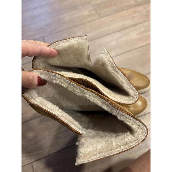 Frye Women's Brown Leather and Suede Tall GEMMA Boots 6/6.5 - Picture 6 of 8